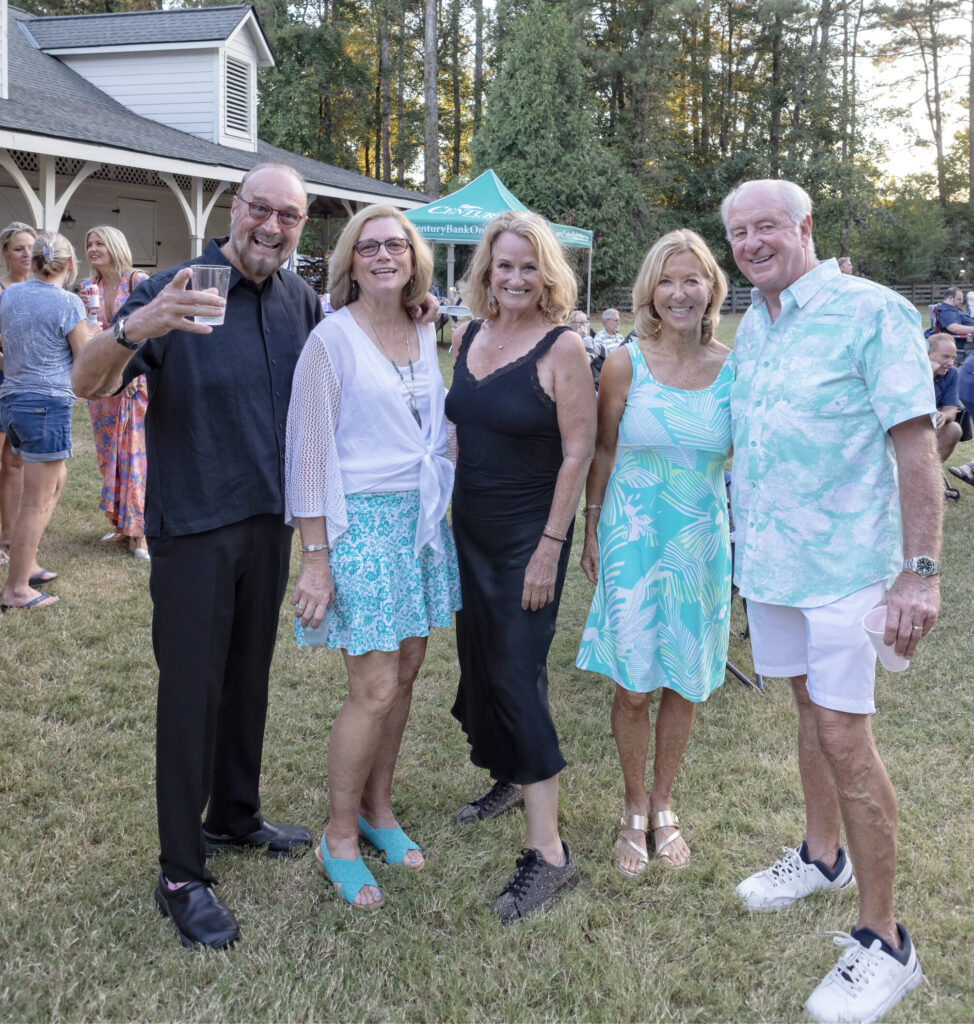 real estate director Kathy Phillips and friends at Harbor Club