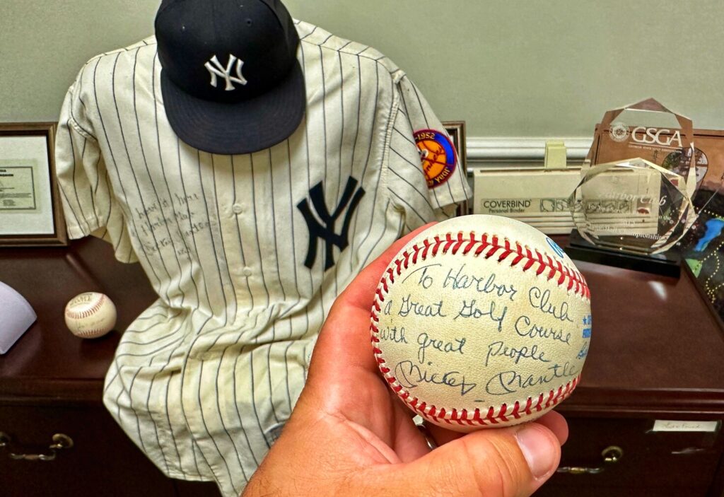 Mickey Mantle golfs at Harbor Club